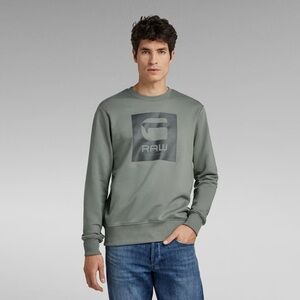 G-STAR Raw Boxed Graphic Sweater - Green, 2XL